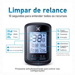 XOSS-G Plus Sem Fio GPS Bicicleta Computador, Velocímetro À Prova D 'Água, Road Bike, MTB Bicicleta ANT, Vortex Sensor, X2 Monitor de Freqüência Cardíaca - Image 4