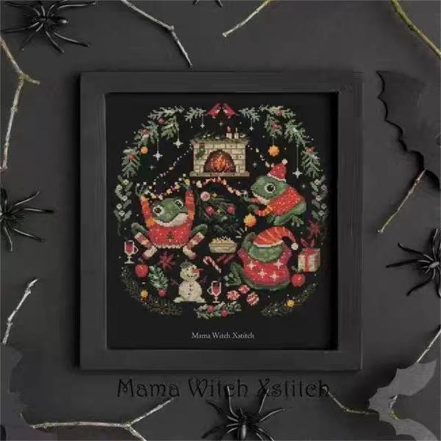 Kit de Ponto Cruz Travessia Animal com Bordados, Pacote de Artesanato em Algodão para Decoração e Lazer ZZ9545