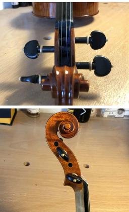 Violino profissional artesanal com estojo e arco, instrumentos musicais, 4/4, amarelo dourado, high-end - Image 5