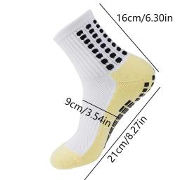 Non-Slip Silicone Sports Socks para homens e mulheres, futebol inferior, futebol meias, rugby, tênis, voleibol, badminton, 12 pares, novo - Image 5