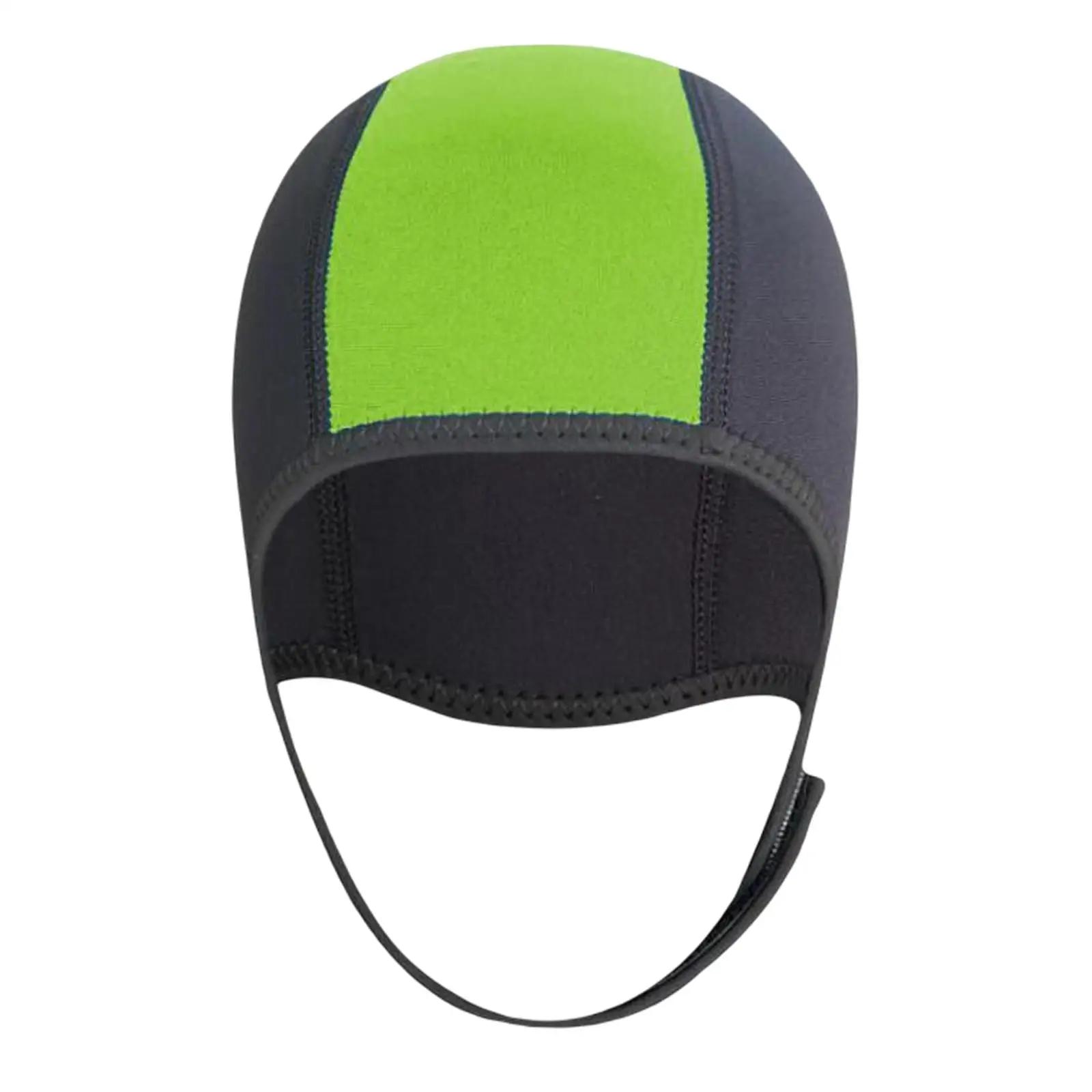3mm neoprene chapéu de mergulho cabeça capa proteção orelha inverno quente capuz mergulho wetsuit para canoagem surf kayak unisex - Image 1