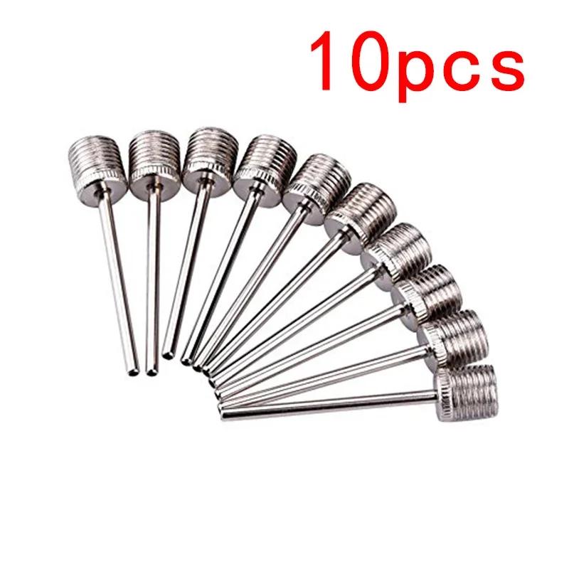 Aço inoxidável Inflando Bomba Agulha, Agulha De Ar De Bola, Pino De Basquete, Futebol Inflável, Adaptadores De Válvula, Bocal, 10 Pcs, 20Pcs - Image 1