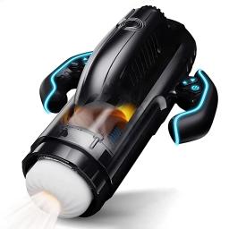 Bermuda masturbador poderoso sucção a vácuo boquete pistão de alta velocidade telescópica aquecimento masculino masturbação copo brinquedos sexuais para homem - Image 1