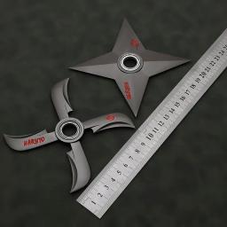 Animação Periférica Shuriken Dardos, Arma de metal giratória, Modelo de brinquedo, Verão, Novo, 2022 - Image 5