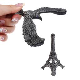 Torre eiffel com gravidade equilibrada águia liga modelo casa escritório mesa decoração tricolor estatuetas em miniatura - Image 3