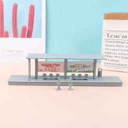 Mini Simulação Modelo Estação Rodoviária, Estação Ferroviária de Alta Velocidade, Plataforma DIY, 1: 87 - Image 2