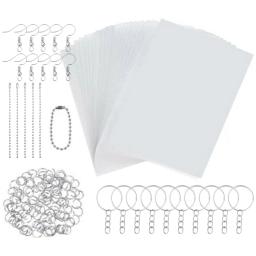 Heat Shrink Plastic Sheets Set, Shrinky Art Film, calor de papel para DIY Keychain Ornamentos, Creative Craft Embellishment, Scrapbooking - Image 2