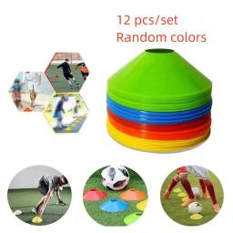 Cone De Disco De Futebol Set, Treinamento De Agilidade De Futebol, Cones Pires, Marcadores De Campo, Acessórios De Treinamento Esportivo, Discos Marcadores, 12Pcs - Image 1