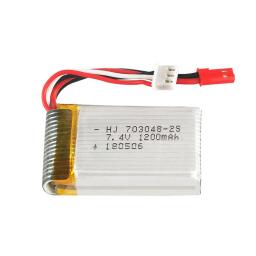 Bateria lipo 2s 7.4 v 1200mah 703048 para a bateria do li-íon das peças sobresselentes 2s 7.4 v do zangão de mjxrc x600 rc com tomada de jst - Image 6
