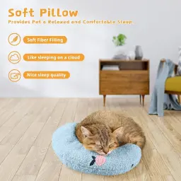 U-Shaped Headrest Sleeping Pillow para Animais de Estimação, Protetor de Pescoço, Sono Profundo, Cachorro, Gatinho, Cão, Gato, Little Fashion, Pet Supplies - Image 3