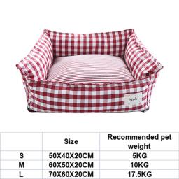 Cama de treliça macia para animais, sofá-cama, cesta para cães pequenos e médios, almofada para cachorro, acessórios para animais - Image 4