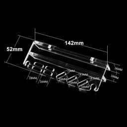 Suporte Acrílico para Aquário, Ferramentas Vegetais, Cremalheira De Armazenamento, Raspador De Pinça, Aquário, Ferramenta De Limpeza De Grama De Água, Novo, 1Pc - Image 3