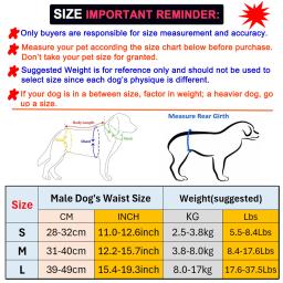 Fralda masculina lavável para cães, bonito desenho animado pata impressão padrão, pet calças fisiológicas, fralda reutilizável, barriga banda Wrap fraldas para cães, 2pcs - Image 3