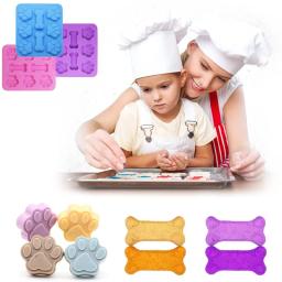 Moldes de silicone para cão e cachorro, bandejas reutilizáveis de doces gelo, biscoitos de chocolate, assadeira, forno, microondas, lava-louças, seguro - Image 4