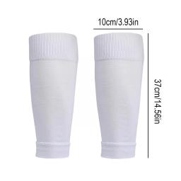 Caneleiras de futebol para esportes ao ar livre, meias de malha de spandex, proteção de perna, meias longas, cor sólida, 14.56 ", T3O3 - Image 3