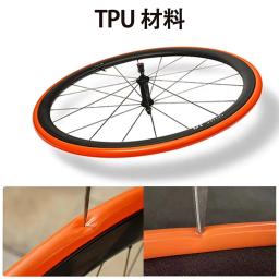 1pc tubo interno de bicicleta ultraleve 700c 18 23 25 28 bicicleta de estrada tpu pneu 65mm comprimento válvula francesa tubo super leve peças de bicicleta - Image 5
