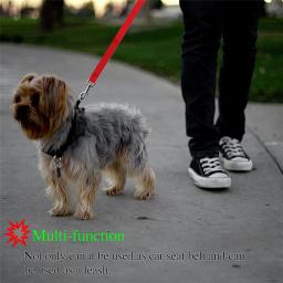 Ajustável Car Seat Belt para Pet, Arnês Veículo, Lead Clip, Alavanca de Segurança, Tração Dog Leash Acessórios, Gato - Image 5