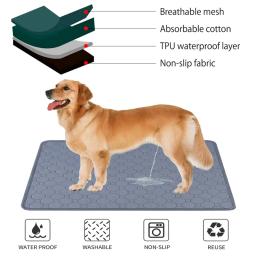 Almofada de urina absorvente para pet, Tapete de urina lavável para cachorro e gato, Cobertor reutilizável, Treinamento antiderrapante, fácil de secar, cama - Image 2
