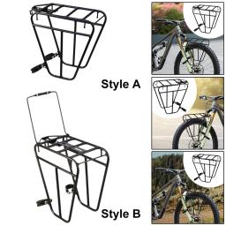 Rack dianteiro de bicicleta, suporte para pannier de carga, fácil de instalar, prateleira de bagagem para ciclismo, mountain bike - Image 3