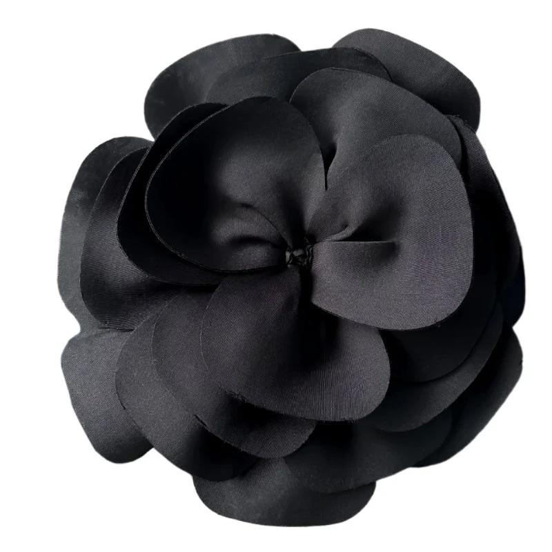 Broches de flores de tecido para mulheres Corsage vestido de casamento elegante, alfinetes de lapela elegantes, acessórios de jóias, 30cm - Image 6