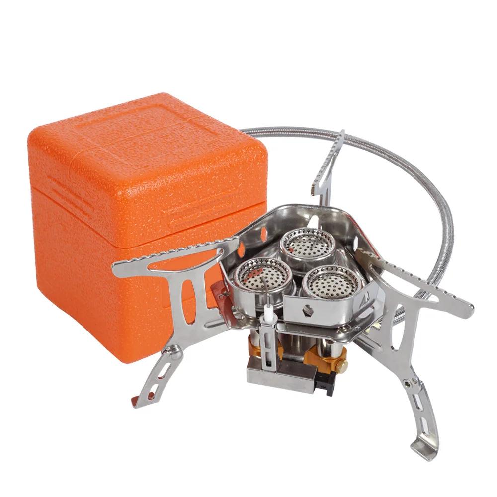 Tarka-fogão a gás para camping, fogão dobrável ao ar livre, caminhadas, piquenique, churrasco, equipamentos de cozinha, 5800w, 3 cabeças - Image 1
