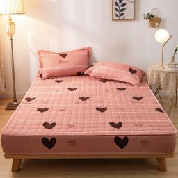 Capa Protetora de Colchão Acolchoado Espessado WOSTAR para Cama de Casal, Elastic Fitted Sheet Style, King Size Protection Pad 180, Luxo - Image 6