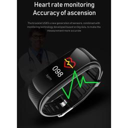 Pulseira de fitness medição pressão arterial pedômetro banda inteligente monitor freqüência cardíaca à prova dwaterproof água saúde rastreador relógio a - Image 2