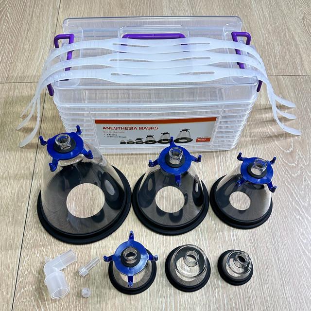 Máscara Respiratória para Anestesia de Animais - Kit Completo para Gatos, Cães, Pássaros, Cobras e Ratos com Função de Oxigenoterapia e Atomização