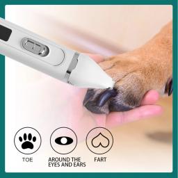 aparador pêlos para animais estimação, cortador cabelo elétrico para cães, moedor unhas para animais - Image 4