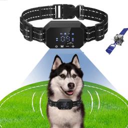 Recarregável sem fio Dog Training Collar, GPS, Dispositivo eletrônico de esgrima, impermeável, Pet, ao ar livre, 100 pés a 3280 pés - Image 1