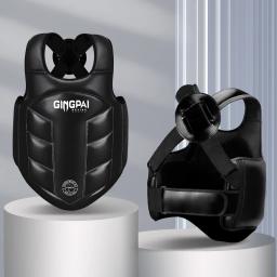 Boxe protetor de corpo guarda peito colete crianças mma kick equipamentos sanda artes marciais taekwondo treinamento karate muay thai uniforme - Image 1