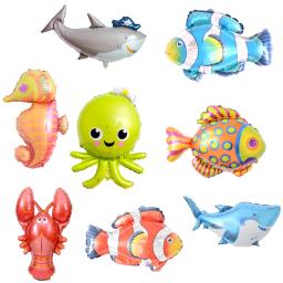 Foil Grande Peixe Balões, Tubarão, Polvo Balão, Sea World, Decorações De Festa De Aniversário, Crianças Brinquedos Infláveis, Decoração Do Casamento - Image 1