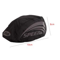 Capacete De Bicicleta Tampa Impermeável Com Faixa Reflexiva Ciclismo MTB Bicicleta Capacete Capa De Chuva Oxford Pano Capacete De Segurança Reflexivo - Image 4
