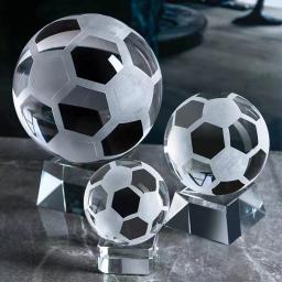 Estatueta de bola de cristal para decoração, futebol, basquete, golfe, esportes, recordações, lembrança, escritório, mesa, alta qualidade, 6 cm, 8cm - Image 1