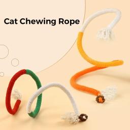 Cat Scratcher Rope Toy Corda de Algodão Resistente à mordida, Mastigação Toy, Paw Claw, Furniture Protector, Coçar Puzzle, 1 Pc, 2 Pcs, 3Pcs - Image 2