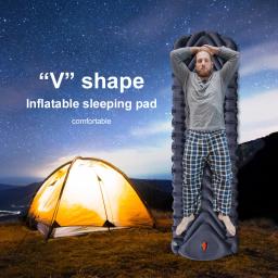 PACOONE Outdoor Camping Colchão Inflável com Travesseiros Viagem Mat Dobrável Cama Ultraleve Sleep Pad Almofada de Ar Caminhadas Trekking - Image 6