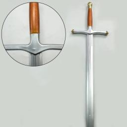 1:1 filme cosplay espada prop lobo geada espada arma role play presente segurança plutônio inverno geada espada grande 104cm - Image 4