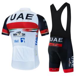 Conjunto de camisa de ciclismo de verão dos Emirados Árabes Unidos, roupas de ciclismo de manga curta para homens, uniforme de bicicleta mtb, maillot, ropa ciclismo de verão - Image 2