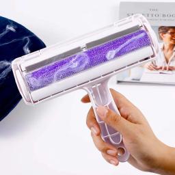 Pet Cabelo Removedor De Rolo Lint Brush, 2-Way Dog Cat Comb Ferramenta, Limpeza Conveniente, Base De Escova De Pele, Móveis Para Casa, Sofá, Vestir - Image 3