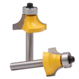 Corner Round Over Wood Edge Router Bit Set, Fresa de rolamento para madeira, Carboneto de tungstênio, CNC End Mill Carver, 6,35mm - Image 3