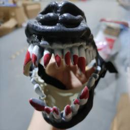 Máscara de boca de látex acolchoada para grande dramatização, focinhos de borracha, cachorro, halloween, cosplay, adereços fotográficos, acessórios - Image 6