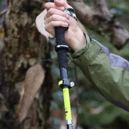 Bastão de caminhada dobrável de fibra de carbono PIONEER, 2 peças, 5 seções ajustáveis, Alpenstocks, caminhadas ao ar livre, escalada de montanha - Image 3