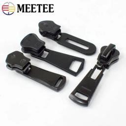 10 pçs preto zíper slider para 3 #5 #8 # resina de metal zip fita fecho automático cabeça kit de reparação saco acessórios de costura vestuário - Image 4