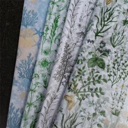 Folhas de papel de tecido folhas verdes Impresso botânico, Papel de embrulho para presentes Festival de aniversário, 14x20 - Image 4