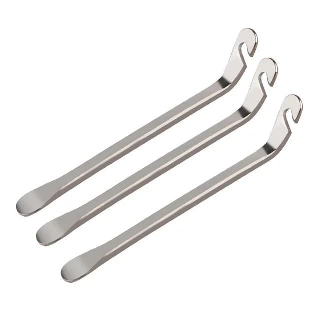 Ferramentas de Remoção de Pneus para Bicicletas de Montanha - Conjunto de 3 Peças em Metal Ferroso