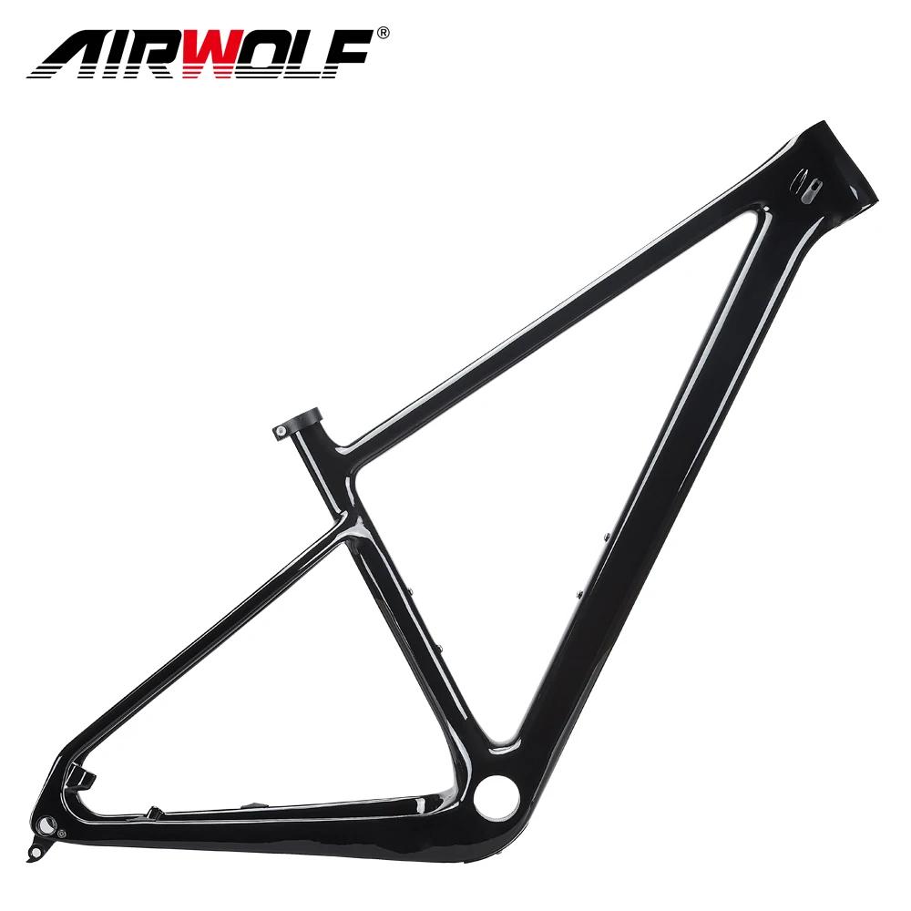 2023 airwolf quadro de carbono mtb 29 mountain bike hardtail quadros 148*12mm através do eixo impulso 29er * 2.45 Polegada mtb bicicleta quadro - Image 1