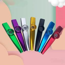 Metal Kazoos Instrumentos Musicais, Flautas De Boca De Diafragma, Bom Companheiro Para Guitarra - Image 1