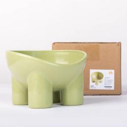 Tigela de gato duplo antiderrapante com suporte de inclinação, alimentador de animais de estimação, água alimentar, tigelas para cães - Image 4