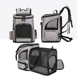 Mochila respirável para cães e gatos, dobrável, expansível, grande capacidade, criativa, transporte, bolsa de viagem - Image 2