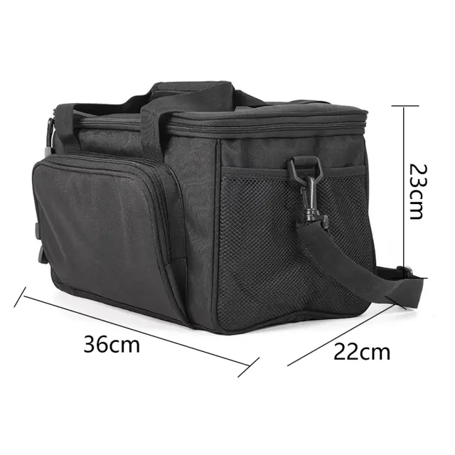 Saco de Ombro Multifuncional para Pesca com Pacote de Cintura em 600D Nylon, Grande, com Múltiplos Bolsos e À Prova d'Água